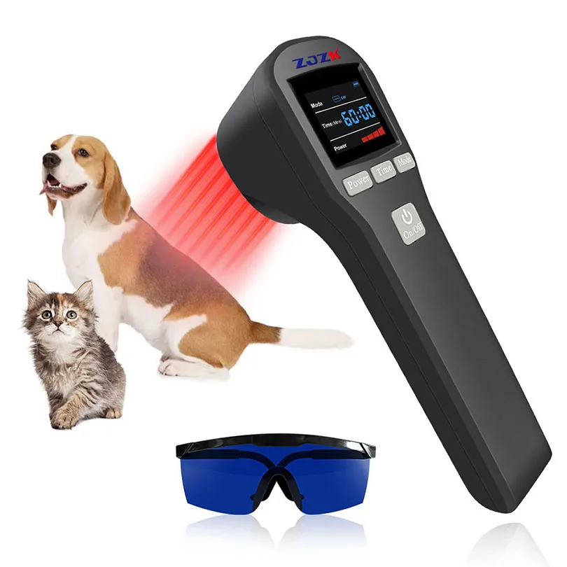 

Dog Arthritis Laser Therapy Device for Pain Relief Professional Animals Clinics Recommended 4x808nm+16x650nm 880mW 20 Diodes