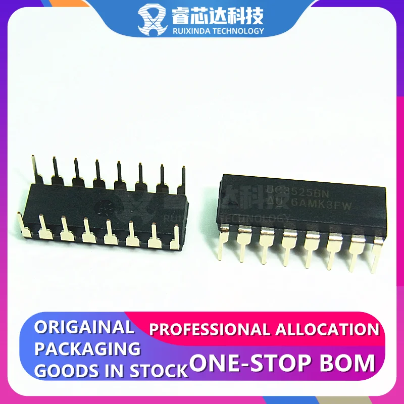 UC3525BN DIP16 UC3525B UC3525 Full-Bridge Half-Bridge Push-Pull Regulator Positive Output Step-Up Step-Down Controller 16-PDIP