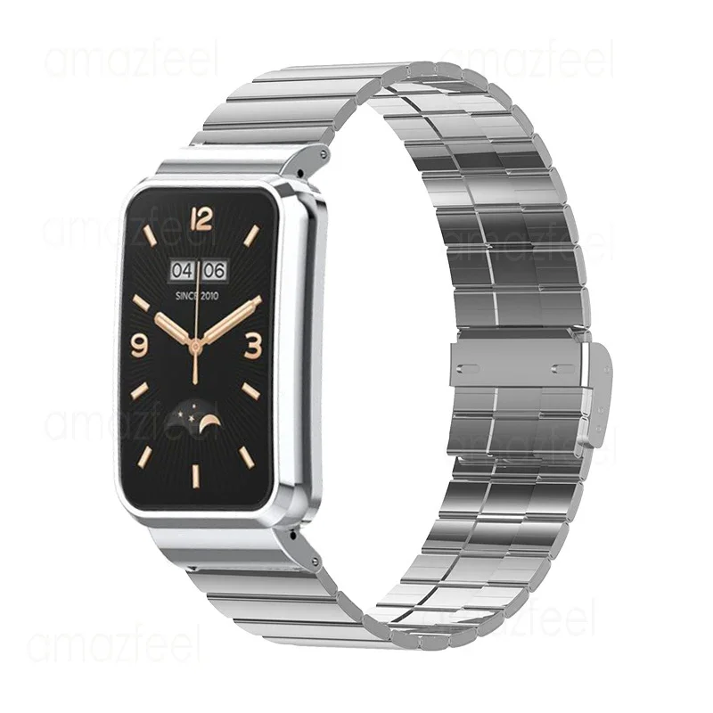 Metal Strap Case Protector for Xiaomi Mi Band 7 Pro Bracelet+Cover for mi band 7 pro Stainless Steel Watchband Protective Shell