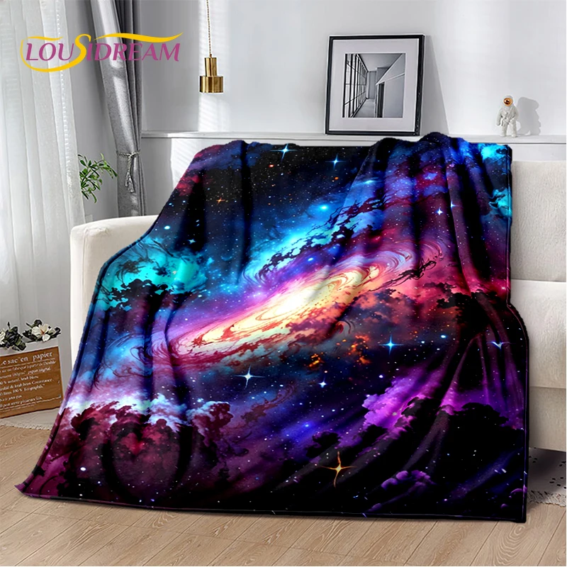 Universe Space Stars Black Hole Galaxy Earth Milky Way Soft Blanket,Soft Throw Blanket for Home Bedroom Bed Sofa Cover Kid Gift
