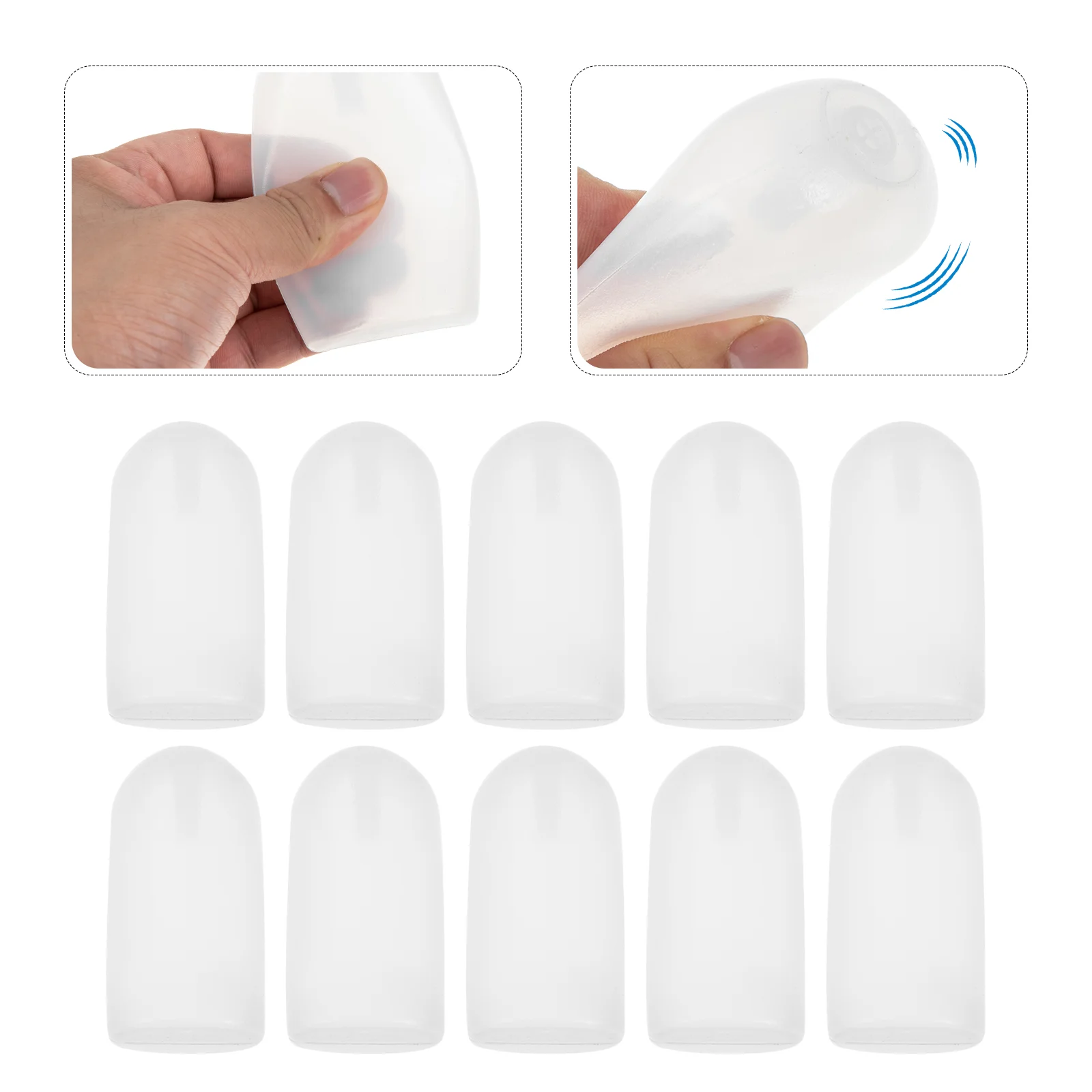 

10 Pcs Baby Toys Compact Squeakers Supplies Plastic Professional Multi-function Insert White Accessories Child