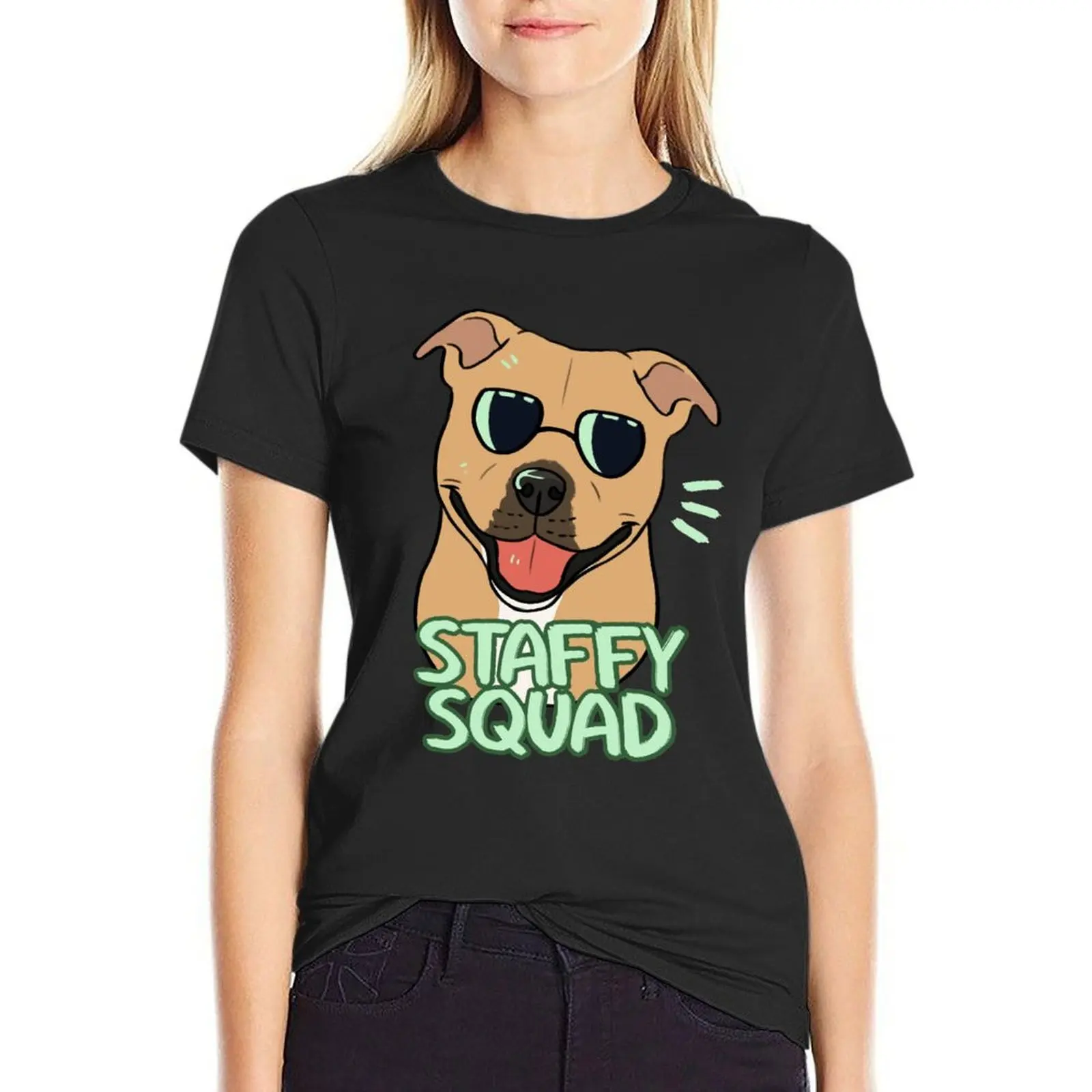 STAFFY SQUAD (red) T-Shirt sports fans anime clothes T-shirt Women