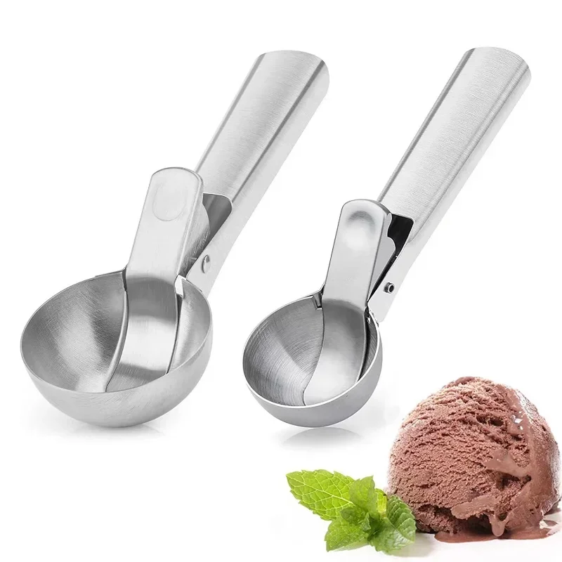 

Ice Cream Scoop Stainless Steel Ice Cream Spoon Watermelon Baller Scoop Fruit Dessert Spoon Ice Cream Ball Maker Kitchen Tools