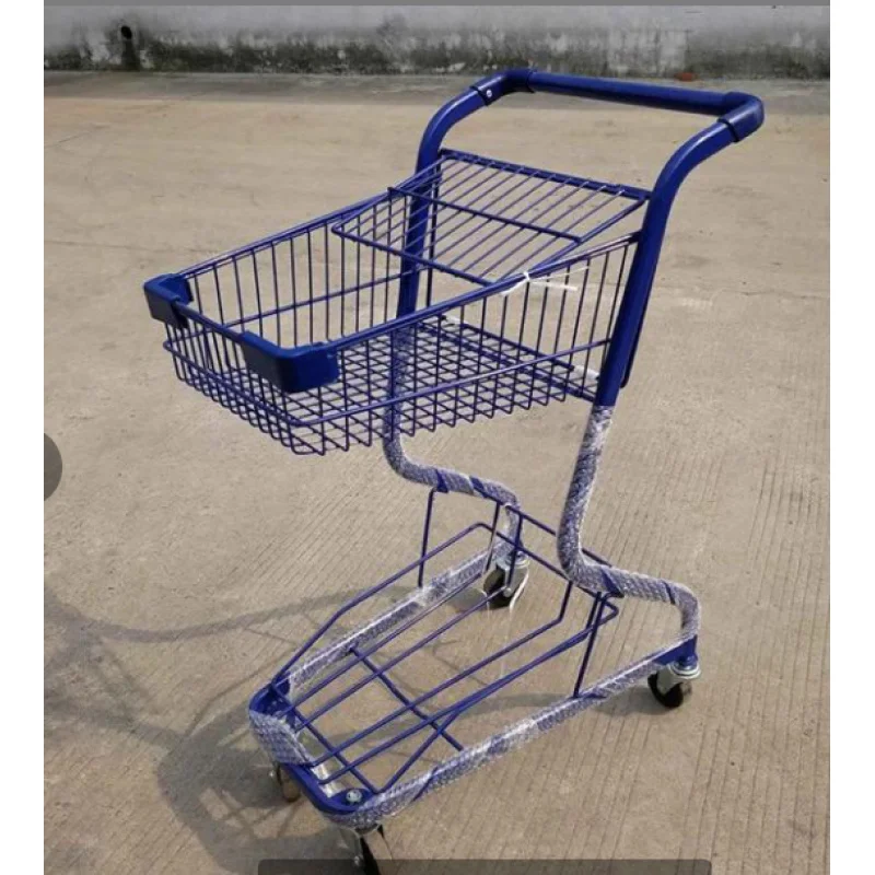custom.2026 New Style Factory Custom Market Shopping Carts and Trolleys	with Wheel