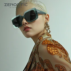 ZENOTTIC New Arrivals Women Large Rectangle Polarized Sunglasses UV400 Protection Acetate Square Sun Glasses Fashion Shade