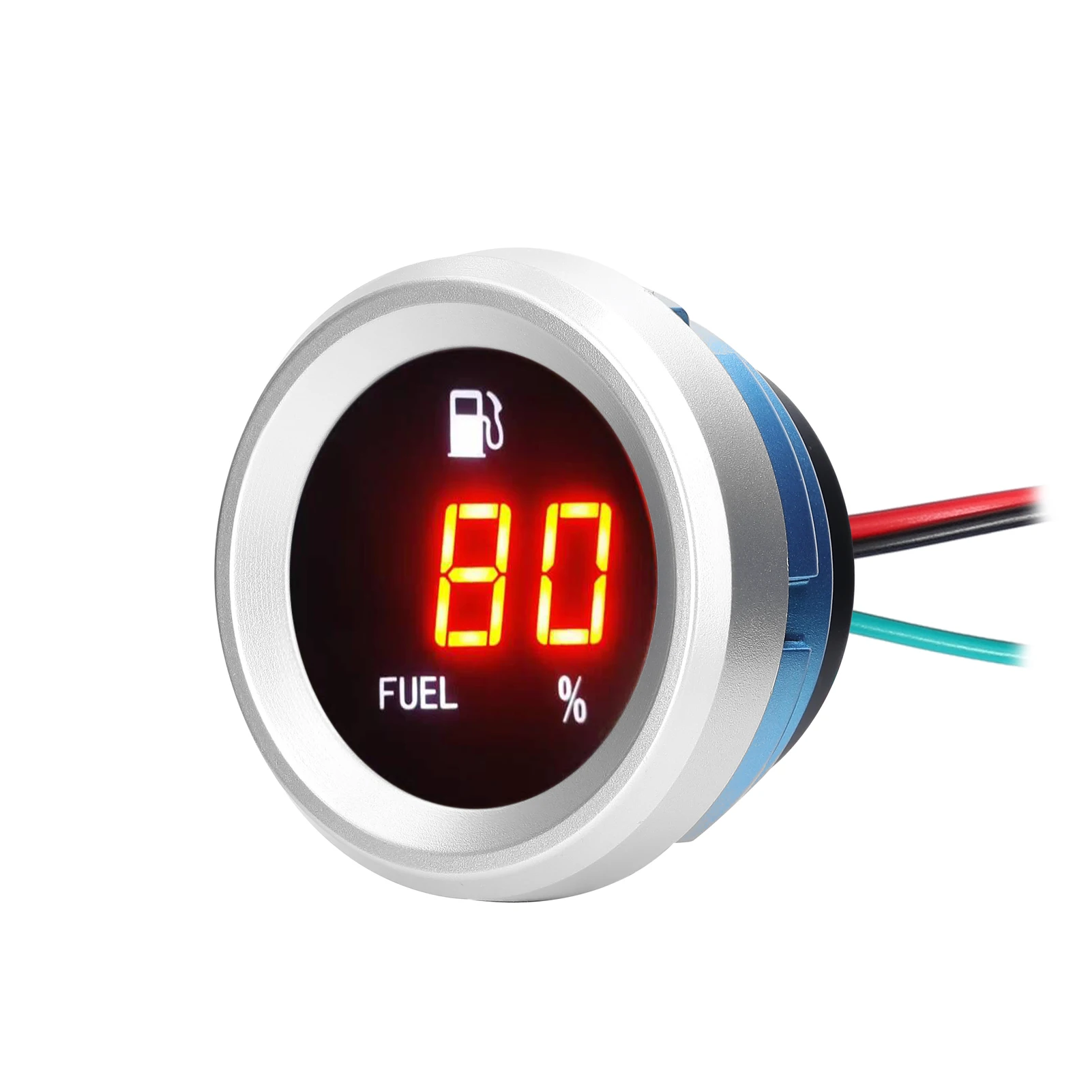 Digital Fuel Level Gauge with Flashing Alarm Car Fuel Level Meter 9-35V Fuel Level Tester for Auto Motorcycle