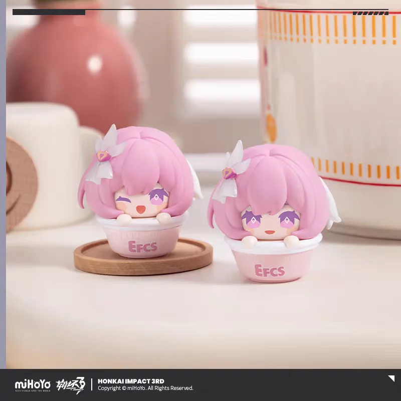 Pre Sale miHoYo Official Honkai Impact 3 Instant Noodle Series Stacking Toy Second Batch Elysia HUA SU Anime Fashion Cosplay