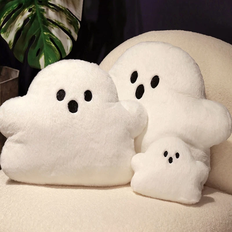 

Halloween Ghost Pillow Kawaii Cloud Cushion Plush Dolls Sofa Chair Cushion for Home Decor Halloween Party Decorations