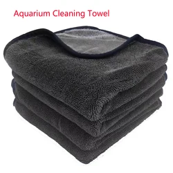 Aquarium Fish Tank Cleaning Cloth Towel Super Fiber Cleaning Tool Towel Strong Water Absorbent Scrubbing Glass Towel Aquarium