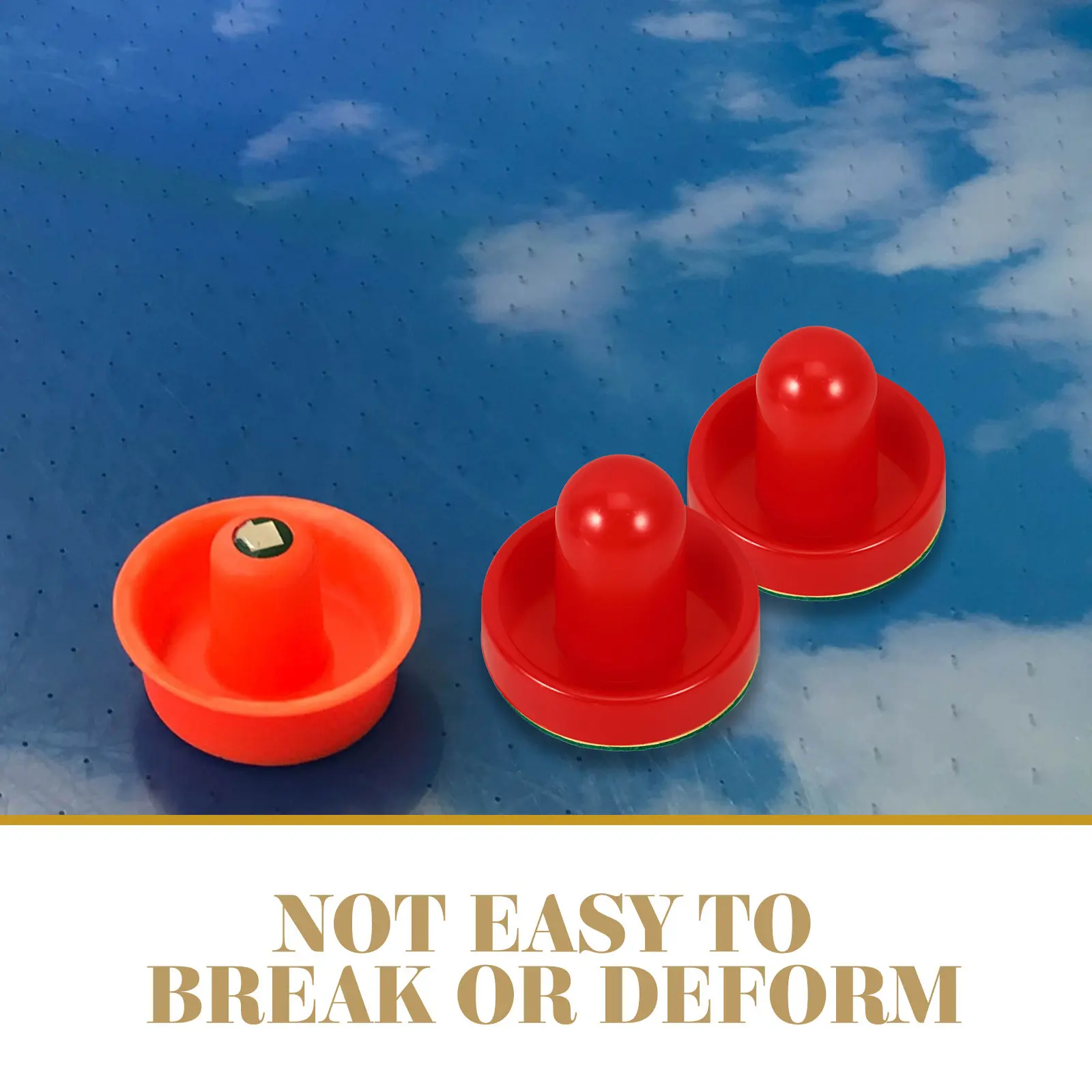 

Набор из 1 комплекта: гладкие хоккейные шайбы и пушеры для игры в настольный хоккей, прочные сменные аксессуары для веселых игр в помещении