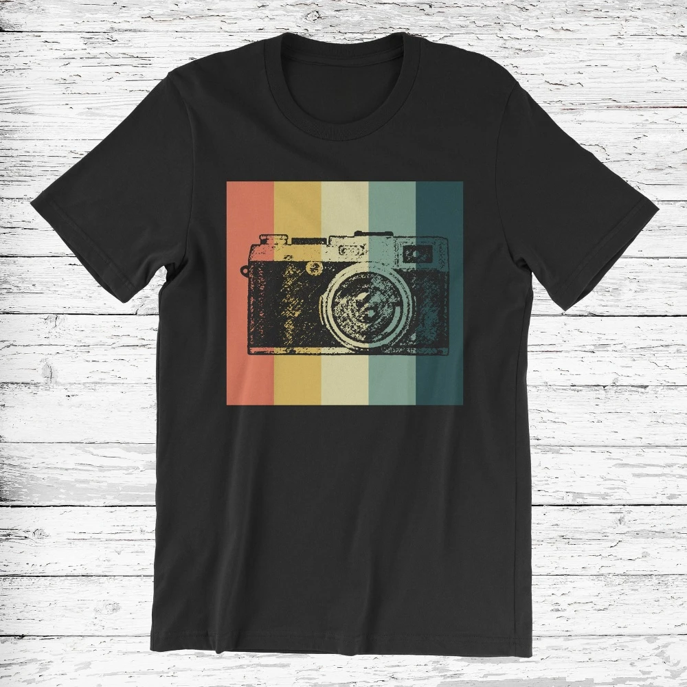 Photography T-Shirt Gift Camera T Shirt Photography Lover Funny Outdoors High Quality Cotton Short-sleev Men Clothing Harajuku