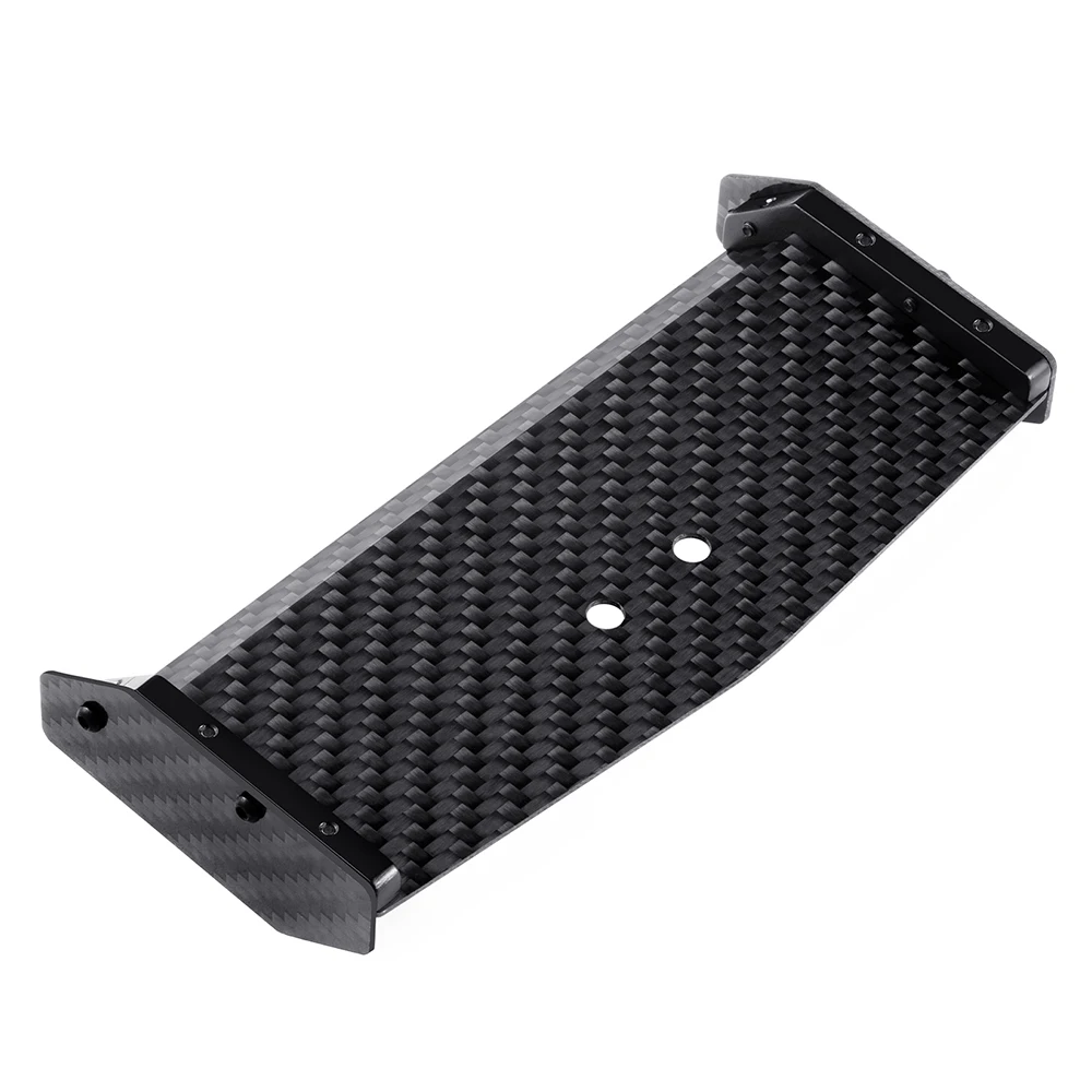TRINOOD Carbon Fiber&Aluminum Alloy Tail Wing Rear Wing Spoiler for LO-SI Mini-B 1/16 Buggy RC Crawler Car Upgrade Parts