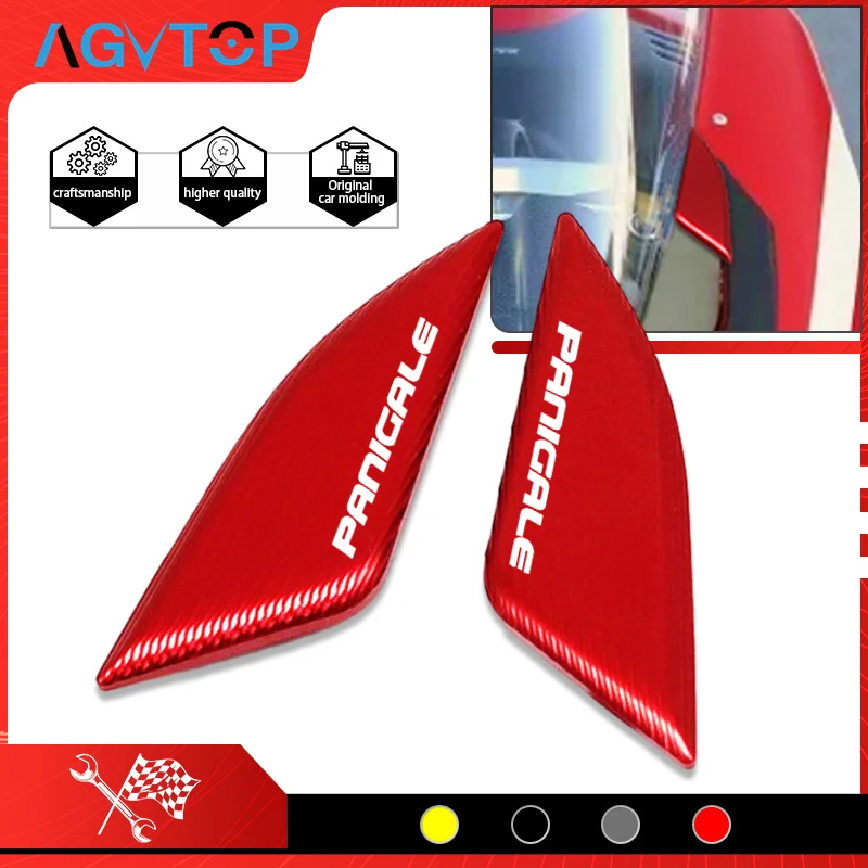 For panigale v4 v4r v4s 2019 20 21 22 23 2024 Motorcycle Mirror Cap Windscreen Mirrors Hole Driven Protective Cover PANIGALE V4