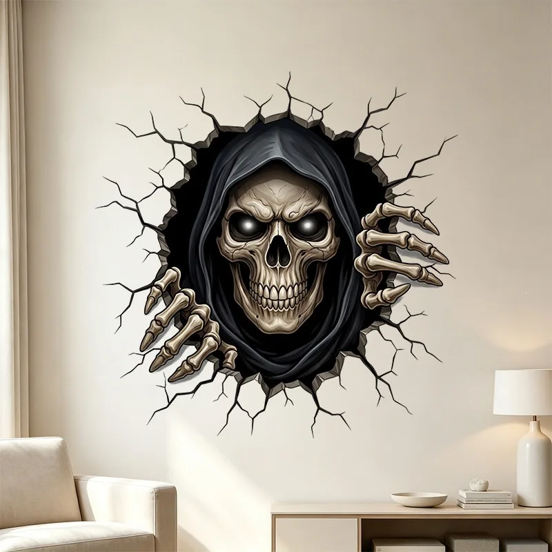 Evil Spirits Bat Horror Wall Stickers Halloween Decorations Bedroo Atmosphere Home Decor Accessories Living Room Wall Decals