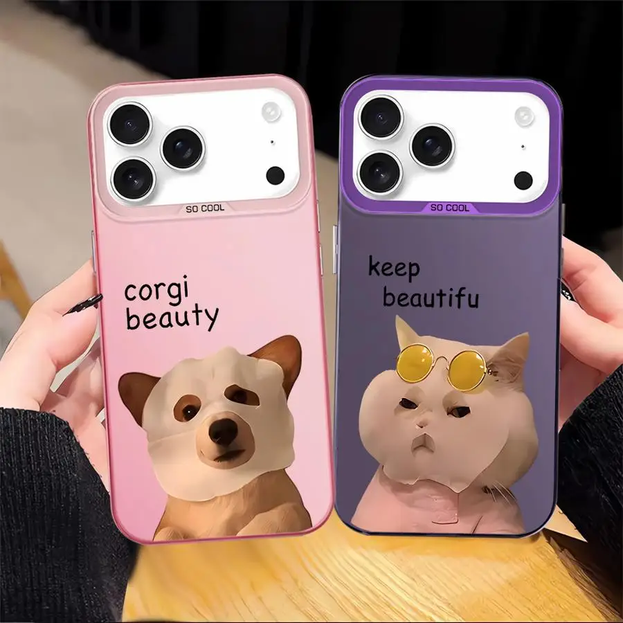 เคสสำหรับ iPhone 11 17Air XS 12 16e 13 XR 15 Plus 14 16 17 Pro Max ฝาหลังโทรศัพท์ลายหน้ากากอนามัยลายสัตว์