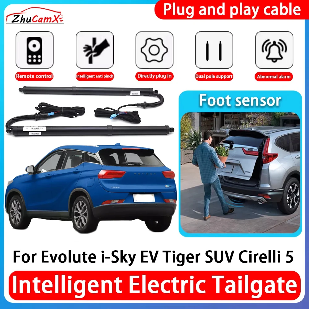 

ZhuCamX Car Power Trunk Electric Suction Tailgate Intelligent Tail Gate Lift Strut For Evolute i-Sky EV Tiger SUV Cirelli 5