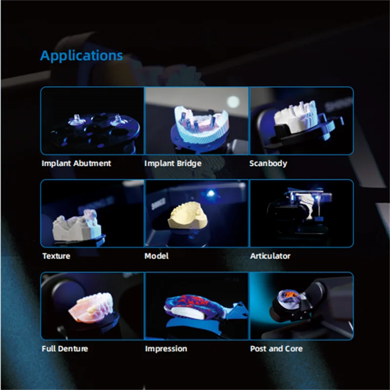 Настольный сканер Cam для стоматологического компьютера, 5,0 МП, блестящее 3D-автоматическое сканирование