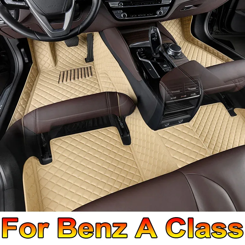 Auto Vloermatten Voor Mercedes Benz A-klasse W176 2013 ~ 2018 Auto vuilafstotend Tapijt Waterdichte Vloermatten Auto Accessoires Interieur