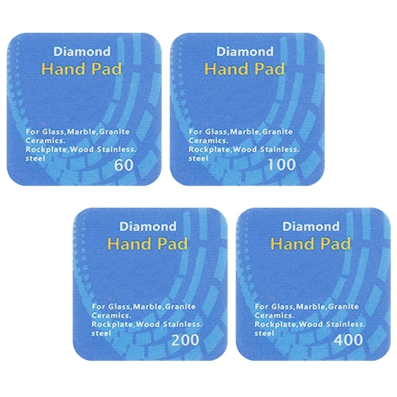 

Professional Handheld Polishing Abrasive Sanding Pads, 4 Different Grits for Automotive Repair Glass Ceramic DropShipping