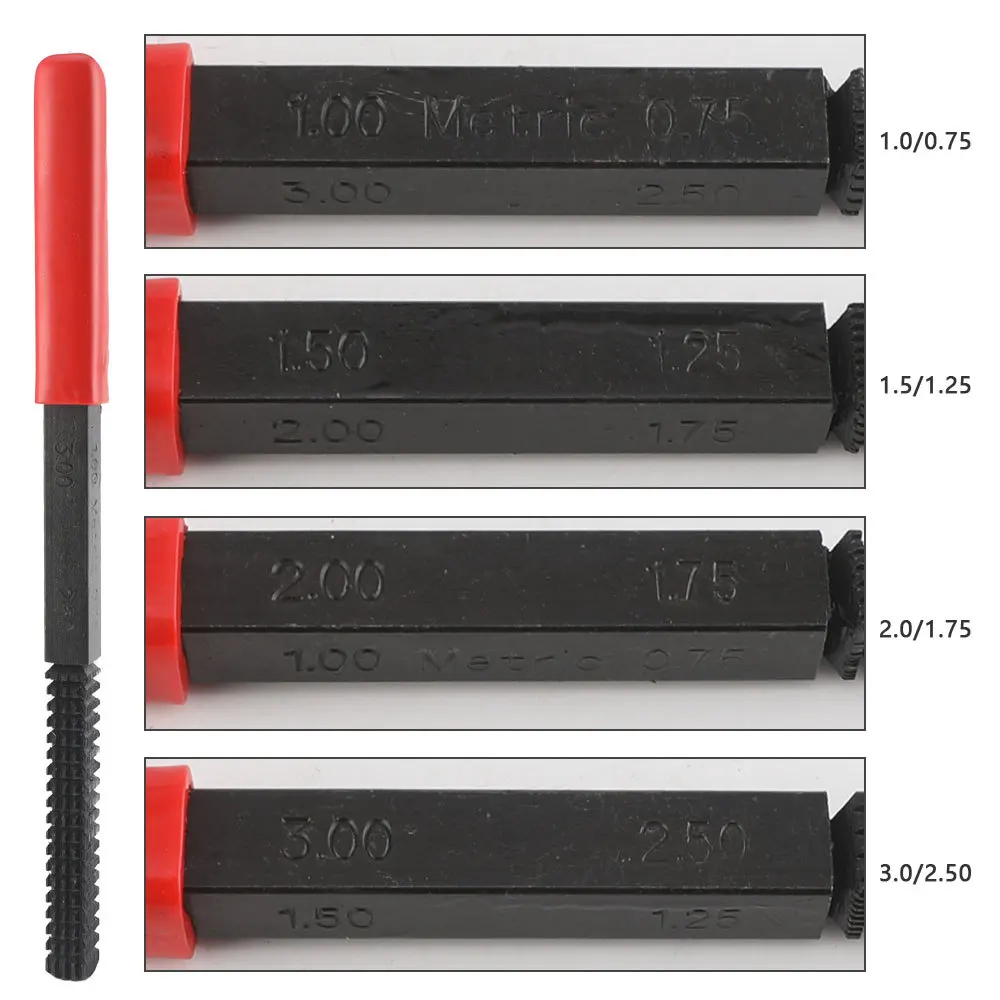 15 piece set of screw thread repair tool, thread tapping repair set, screw thread repair kit, steam