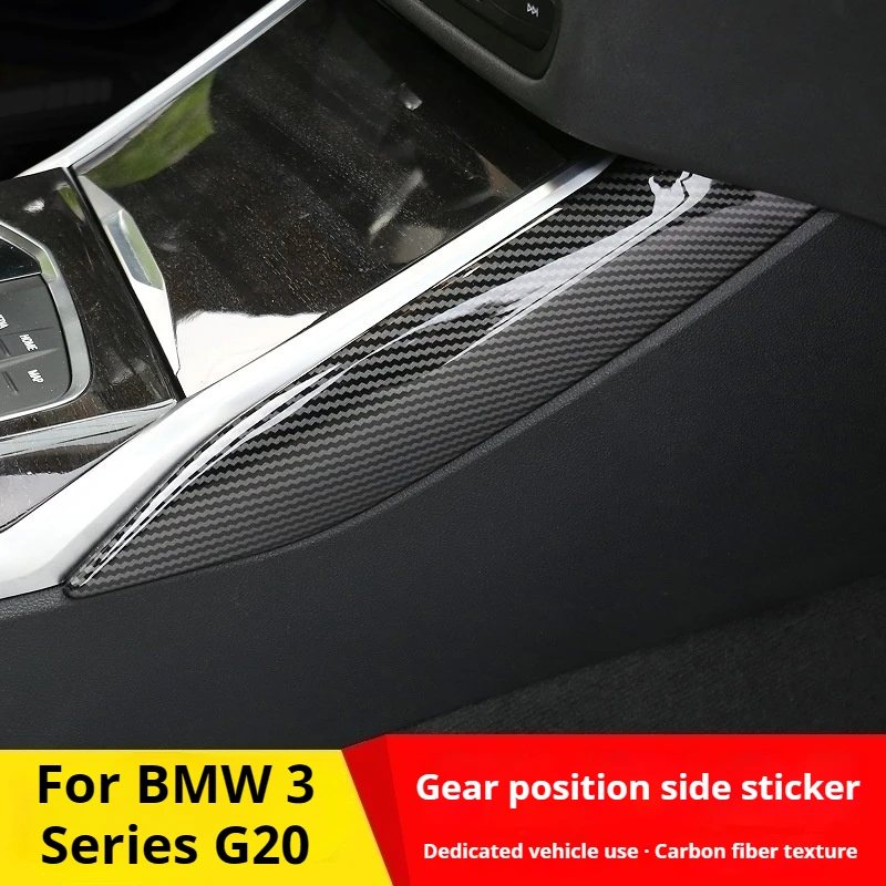 

LHD ABS Carbon Fiber Central For BMW 3 Series G20 2020-2022 Car Dashboard Panel Passenger Side Gear Shift Cover Frame Trim