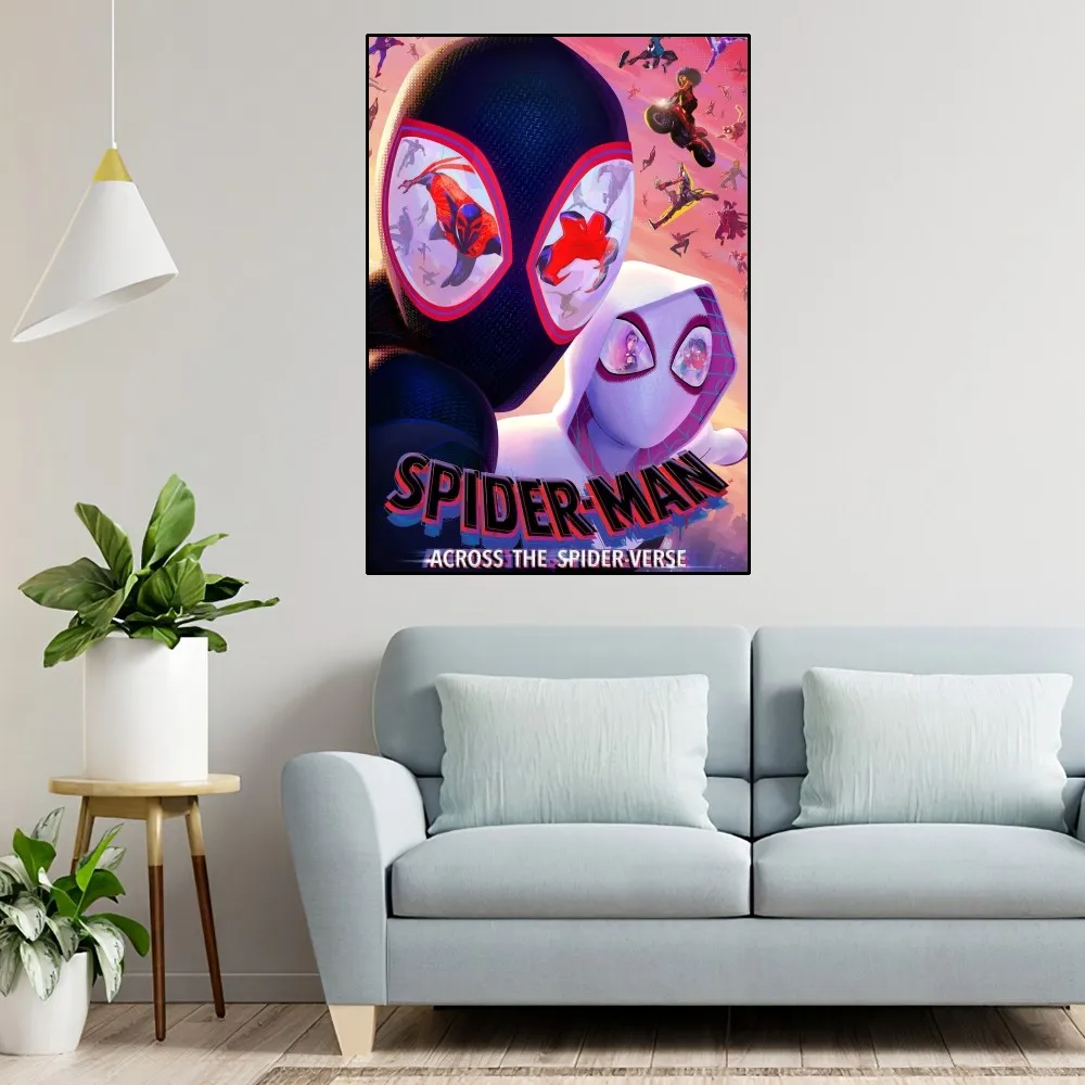 S-Spider-Man Across S-Spider-Verse Poster Home Room Decor Aesthetic Art Wall Painting Stickers