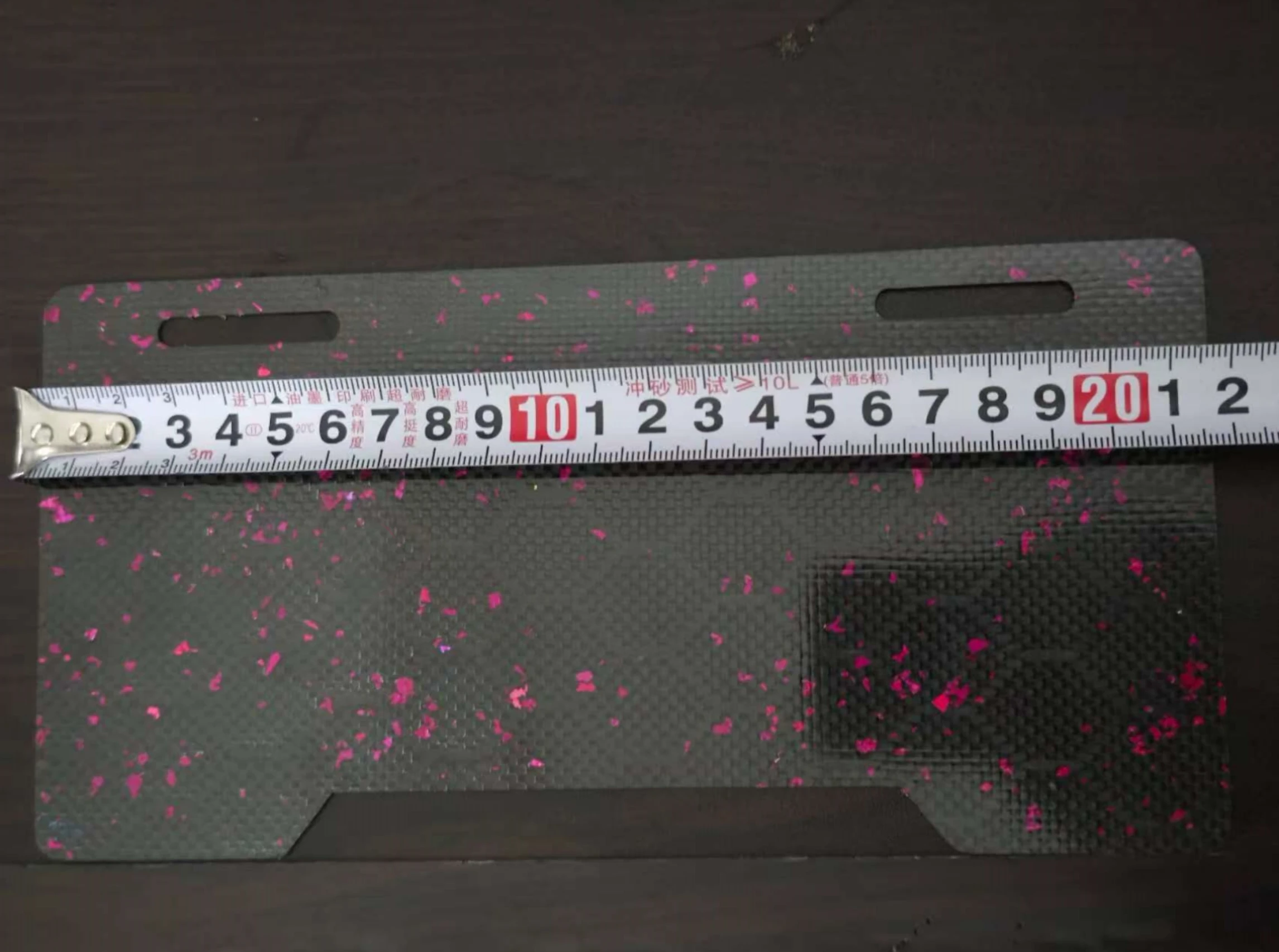 

DIY fabric customization, genuine carbon fiber, football pattern, honeycomb pattern, attached glitter motorcycle license plate