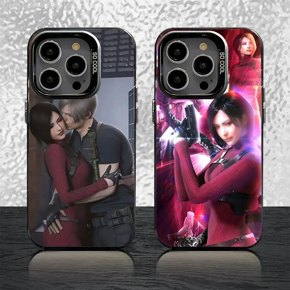 

Ada Wong R-Resident E-Evil Phone Case For iPhone 17,16,15,14,13,12,11,Pro,Max,Plus,Mini,Air,SE4 Black Matte Shockproof Cover