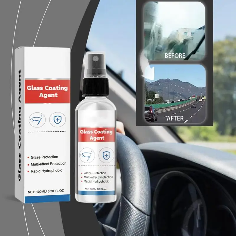 Car Glass Anti Fog Spray 100ml Anti Fog Spray For Glasses Auto Glass Coating Agent Waterproof Windshield Fog Prevention Spray