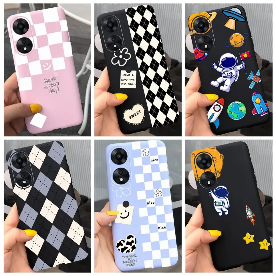 

Soft Case For Oppo A78 5G Global Cool Style Cartoon Phone Case Back Cover For OPPOA78 A 78 Soft Liquid Silicone Slim Coque Funda