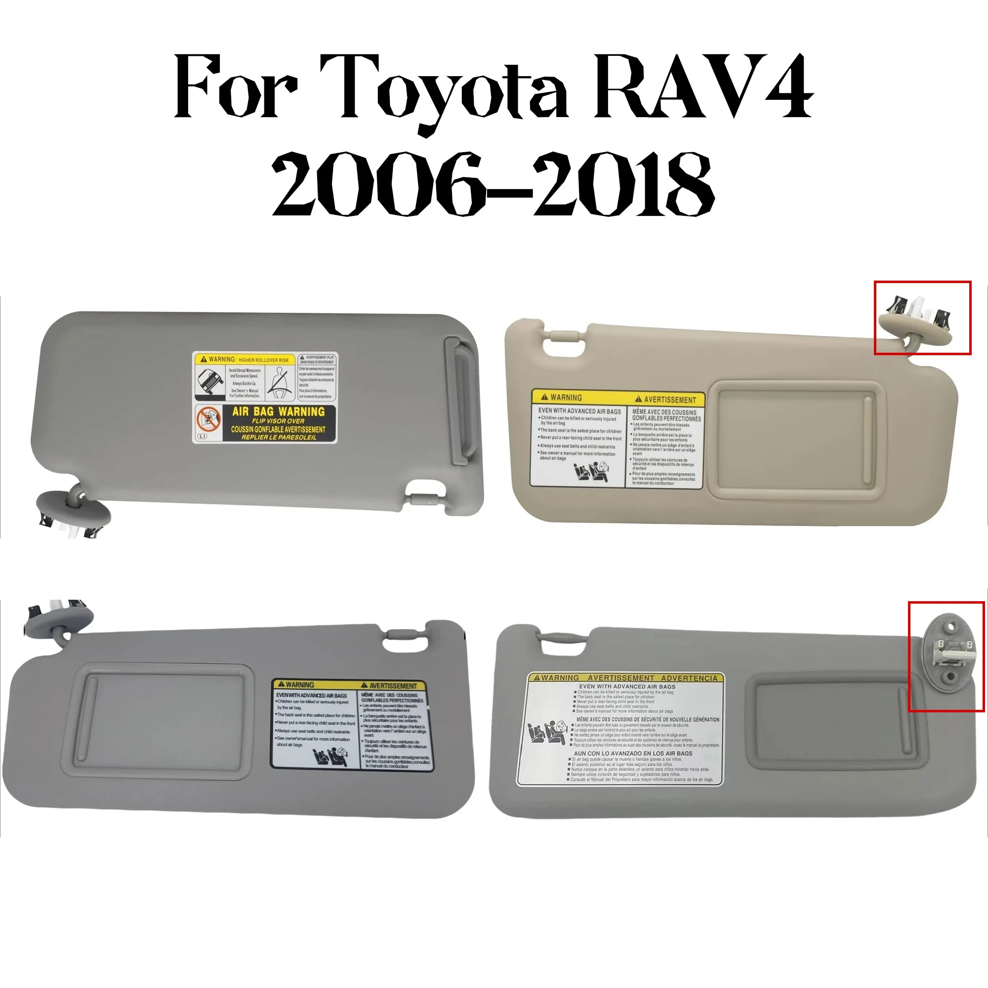 

Солнцезащитный козырек для Toyota RAV4 2006-2018, передняя панель, замена