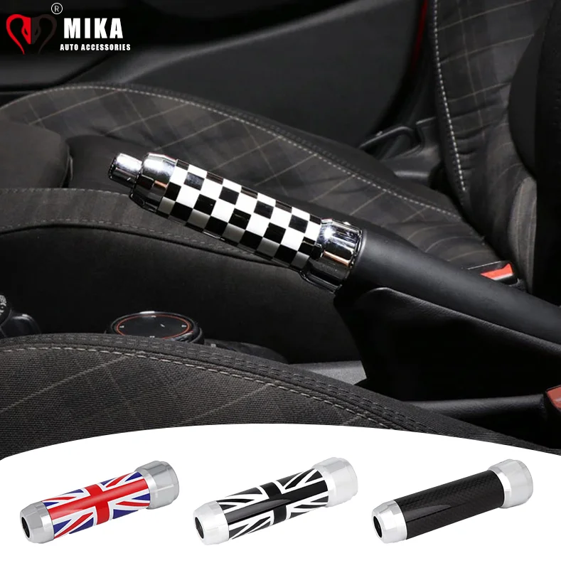 

For Mini Cooper F55 F56 F57 Zinc Alloy Carbon Fiber Handbrake Replacement Cover Case Grips Car Accessories Auto Interior