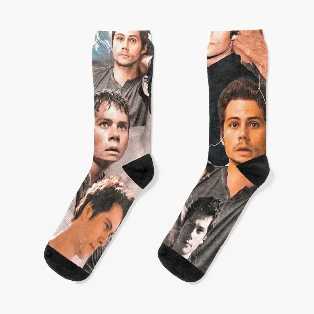 Dylan collage Socks cartoon basketball Christmas Sports Socks Male Women's