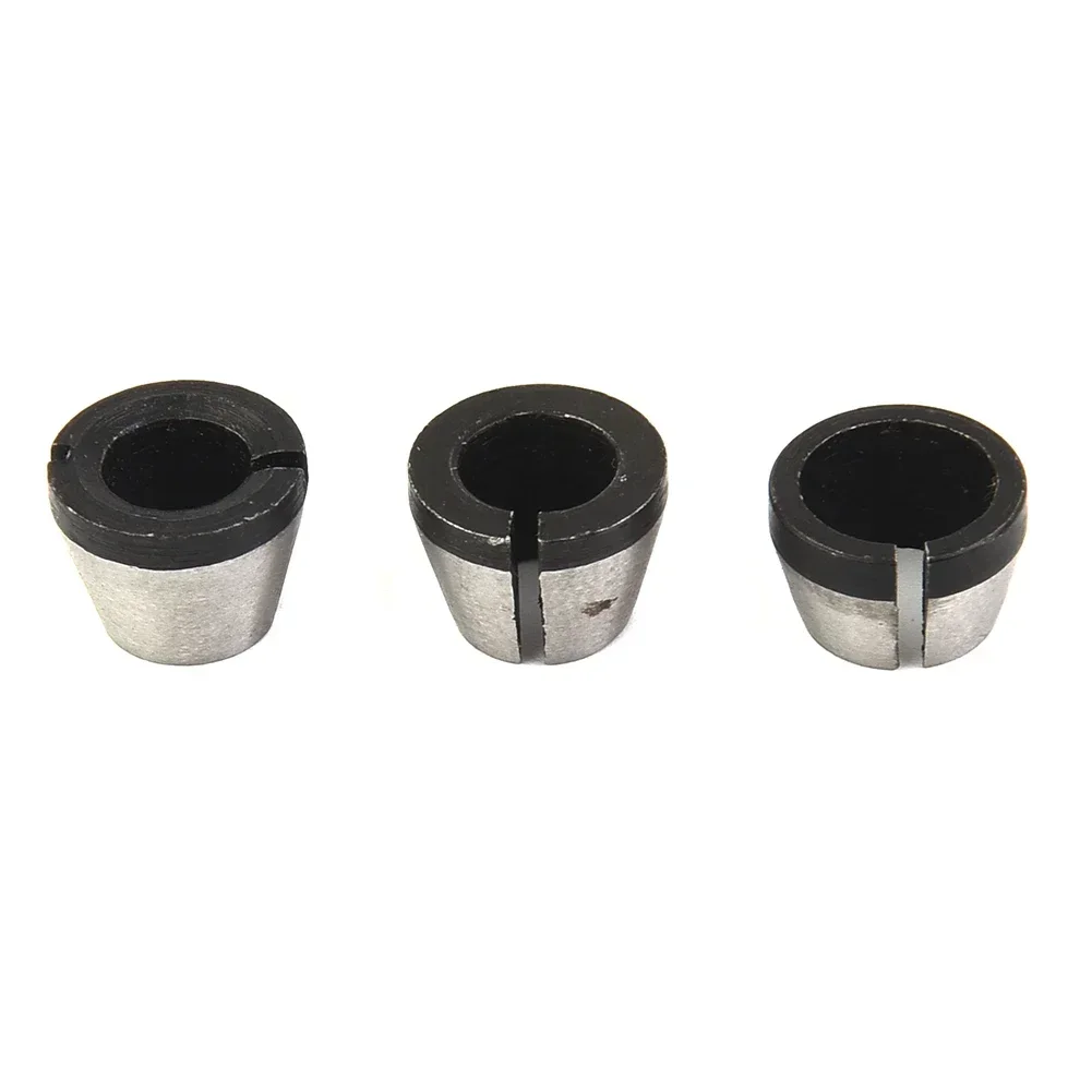 5pcs/set Woodworking Cutter Trimmer Chuck Trimmer Collet Chuck Router Bit Engraving Trimming Machine 1/4\