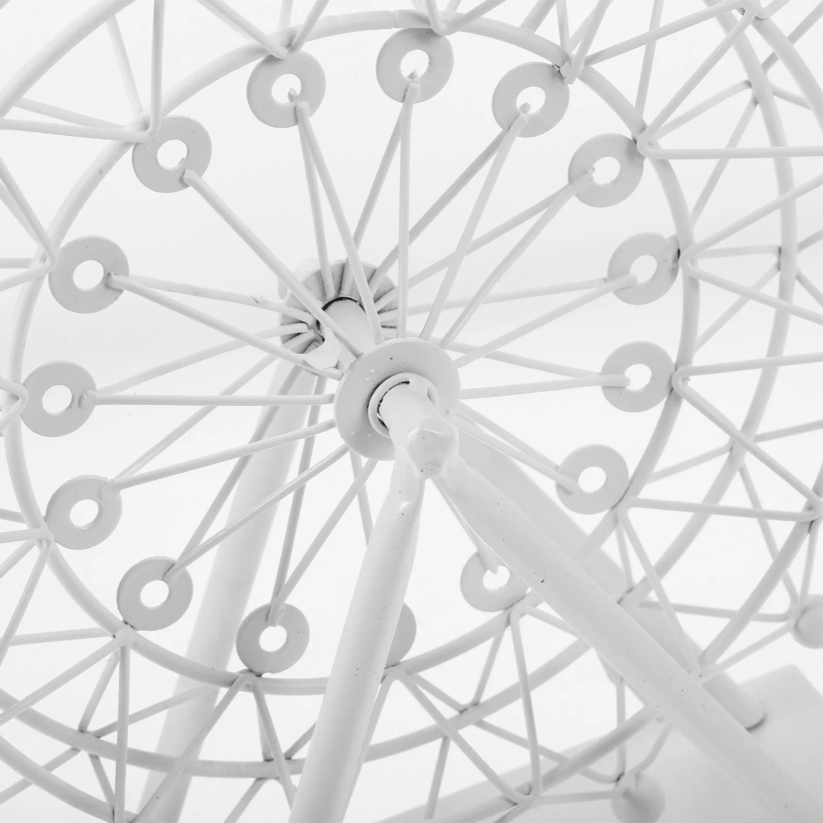 Vintage Iron Ferris Wheel Desktop Ornament – White Home Decor for Living Room, Office Desk, Romantic Gift