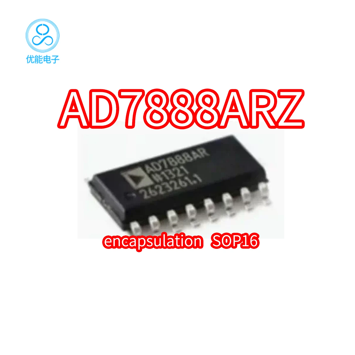 AD7888ARZ AD7888AR AD7888 SMD SOP16 package Analog-to-Digital Converter Chip