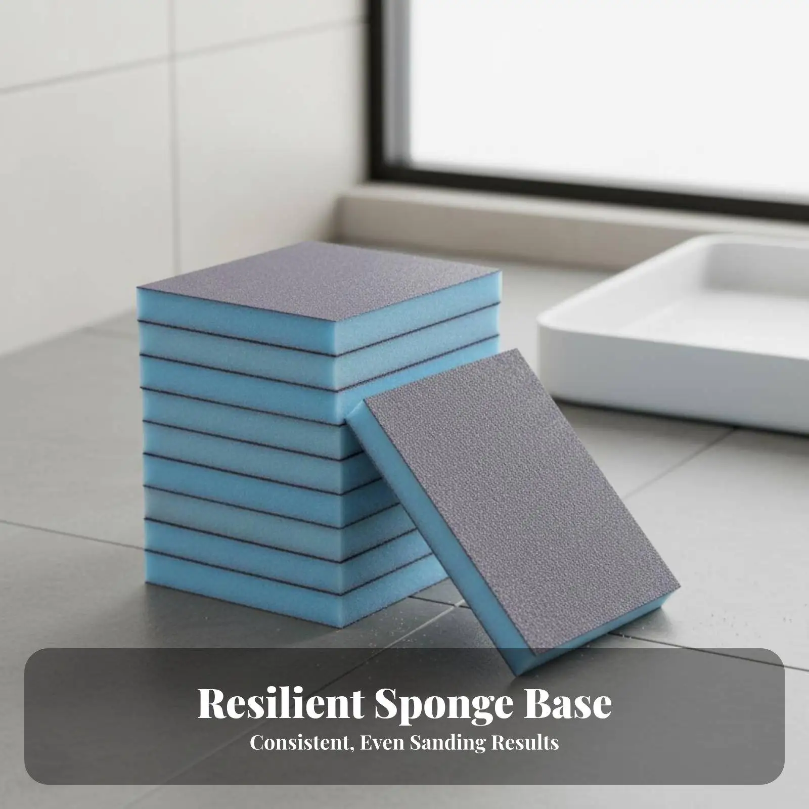 Sandpaper Polishing Block Set with Assorted Grit Sponge for Hand Sanding Flat Surfaces Woodworking Car Detailing Drywall