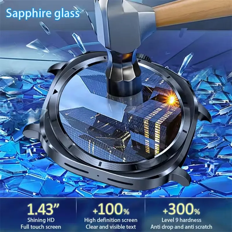 Misurazione dell'airbag Smart Watch Uomo ECG Pompa d'aria Pressione sanguigna Ossigeno nel sangue Chiamata BT NFC SmartWatch per uomo Android iOS aggiornamento