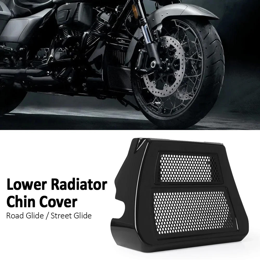 

Motorcycle Front Chin Spoilers Lower Fairing Cooler Radiator Cover For Touring Street Road Glide CVO FLHXSE FLTRXSE 2023-2025