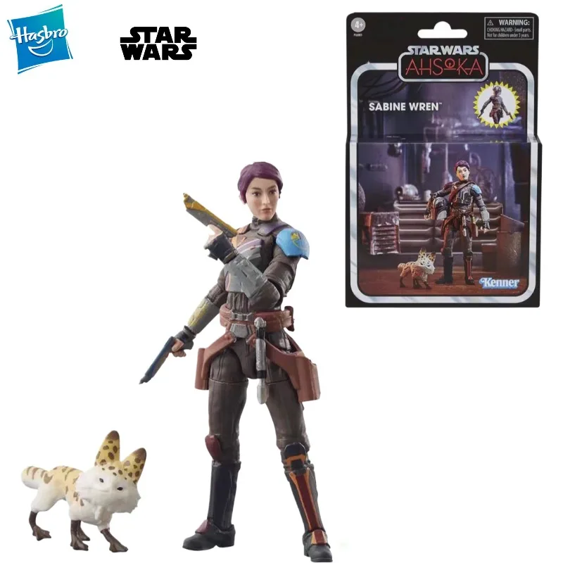 

Новый оригинальный Hasbro STAR WARS, винтажная коллекция Sabine Wren (AHSOKA), масштаб 3,75 дюйма, TVC, модель игрушки
