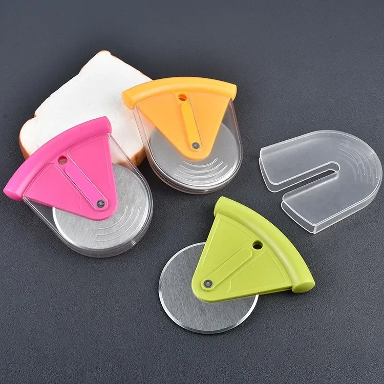 

1PC New Round Shape Pizza Cutter Stainless Steel Pizza Wheels Cutting Knife Cake Bread Slicer Baking Pizza Tools LB 028