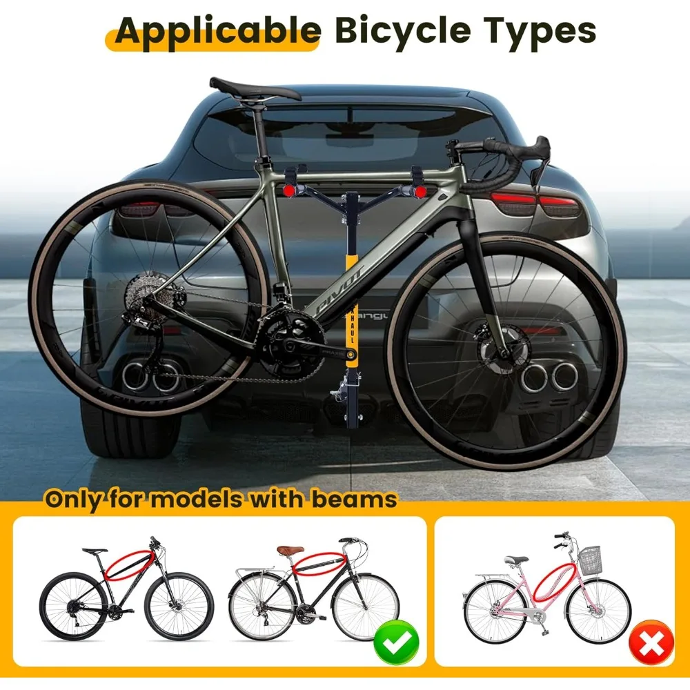 حامل تثبيت للدراجة ثنائي الدراجة للسيارات والشاحنات وسيارات الدفع الرباعي والصغيرة - سعة 100 رطل #4