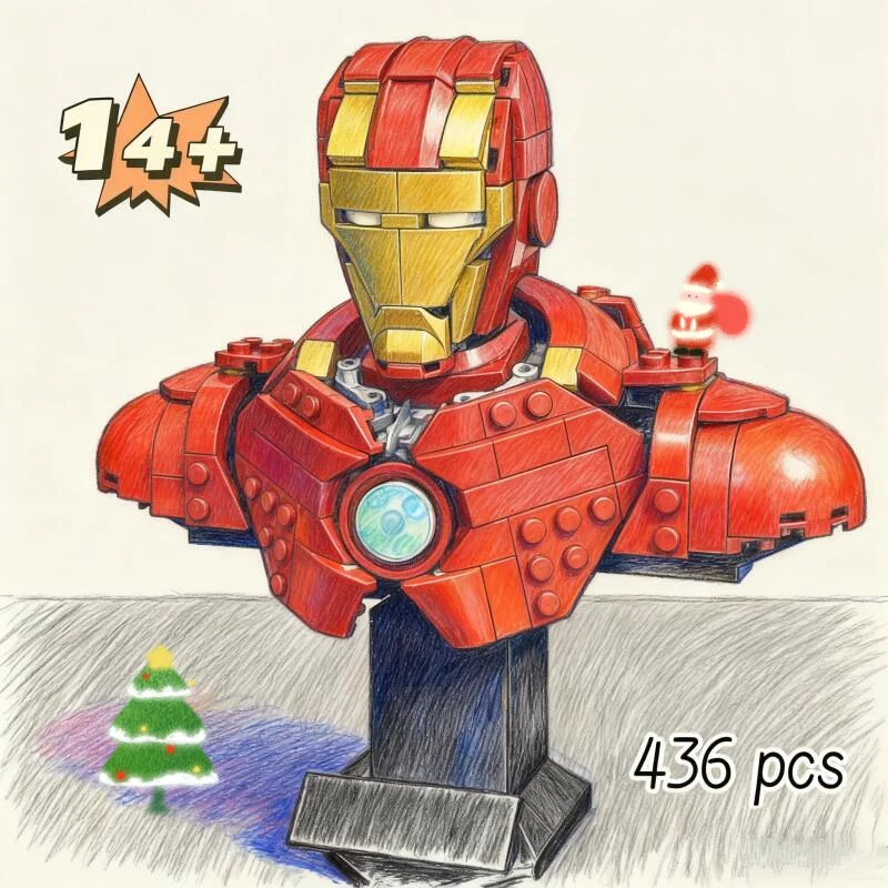 

Большая распродажа, супергерой MK4, меховой костюм, строительные кирпичи, набор строительных блоков для воина, совместимый подарок для детей и взрослых 76327