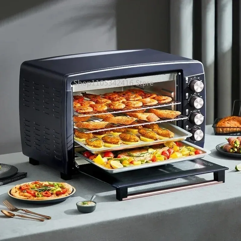 42L Large Capacity Electric Oven, Multifunctional Automatic Baking Machine for Cake & Bread Household Use