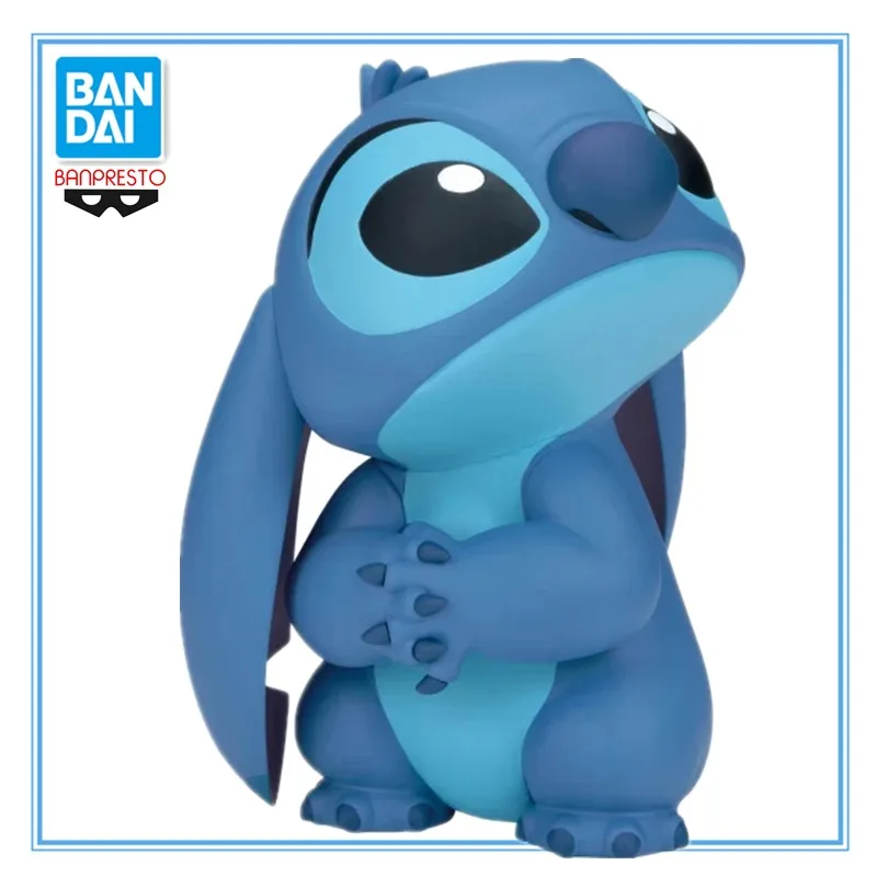 

In Stock Original BANDAI BANPRESTO Lilo & Stitch Stitch PVC 14cm Anime Character Model Collection Desktop Decoration Toys Gifts