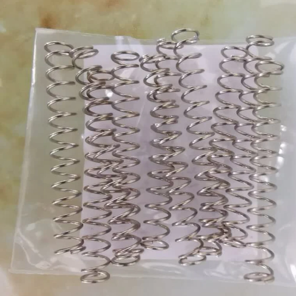 10Pcs Wire Dia 0.8/1.0mm 304 Stainless Steel Compression Spring Outer Dia 6-18mm Length 10-50mm Shock Absorption Return Spring