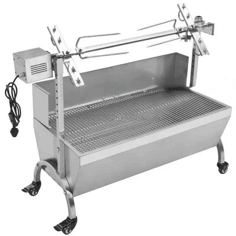 60kg 89cm Commercial Stainless Steel Charcoal Barbeque Pig Hog Roasting Machine