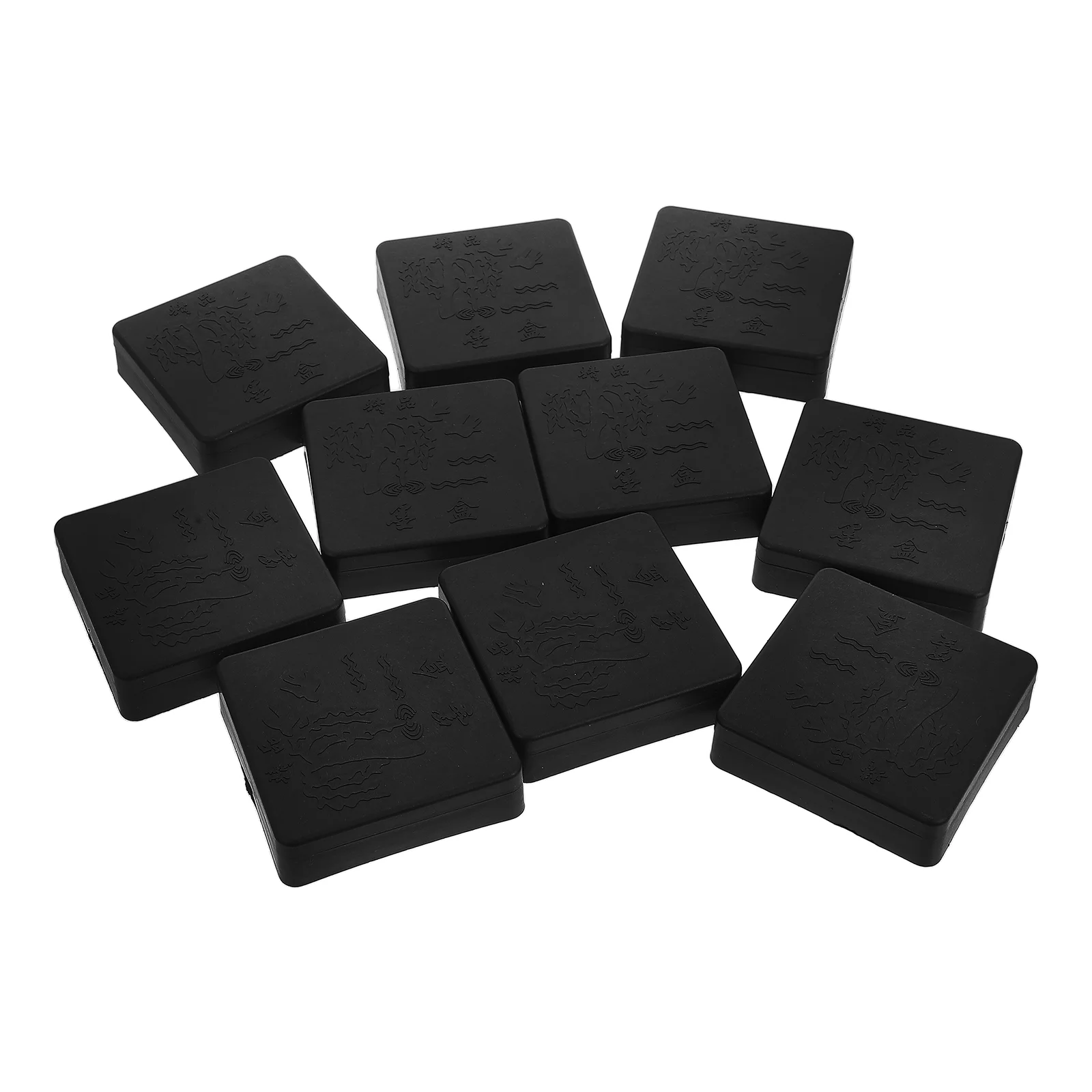 

10 Pcs Chinese Well The Four Treasures of Study Grinding Black Calligraphy Student