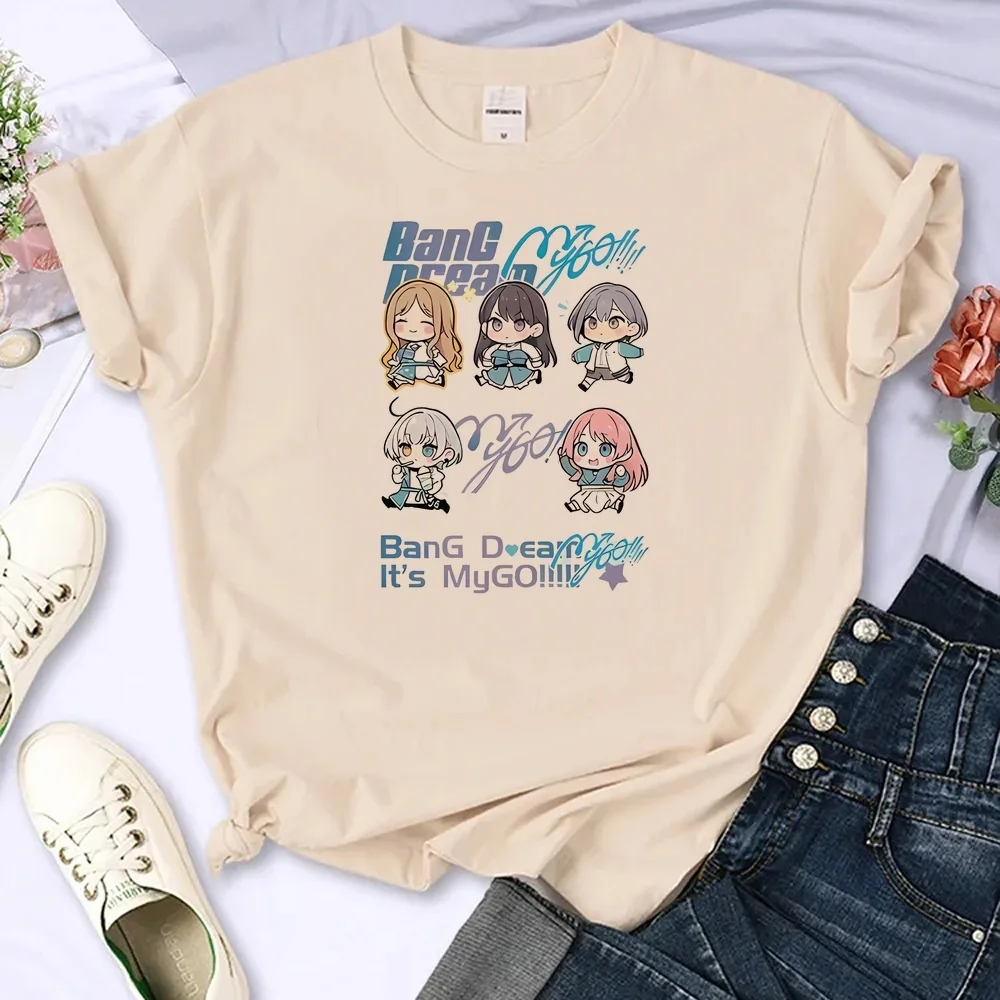Bang Dream tshirt female alternative  meme emo korean fashion vintage t shirt cute meme emo japanese