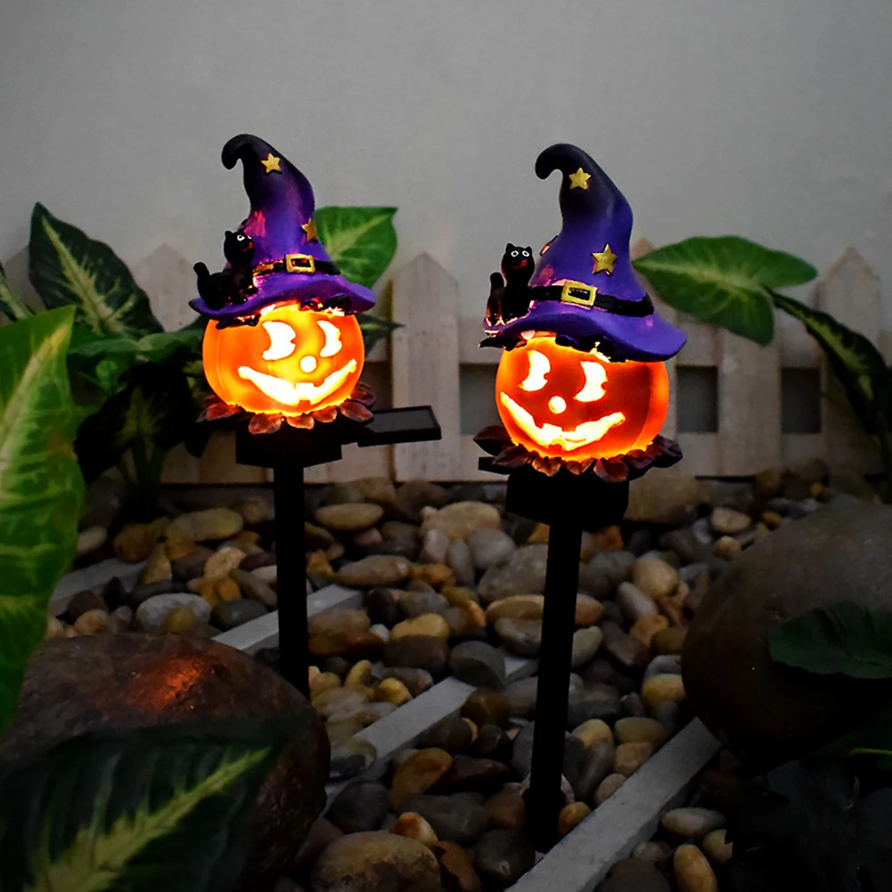 Halloween Pumpkin Pathway Solar LED Lights illuminazione natalizia impermeabile Landscape Party decorazioni fai da te per Walkway Lawn Garden